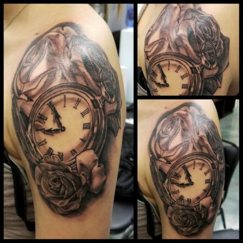 Roses and Pocket Watch