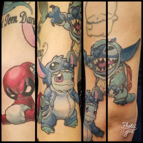 Stitch, Deadpool & Squirtle